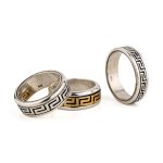 Greek key Ring – 925 Sterling Silver and Gold Plated - Image 4