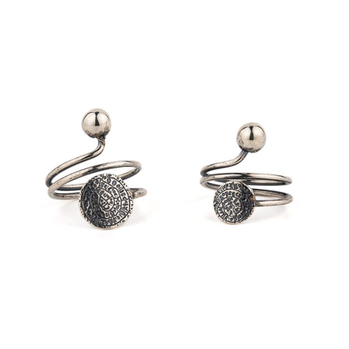 Adjustable Phaistos Ring – 925 Sterling Silver - Image 4