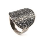 Sterling Silver Phaistos Disc Ring - Image 2