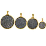 Minoan Phaistos Disk - Sterling silver gold plated pendant - Image 3