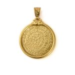 Minoan Phaistos Disc pendant