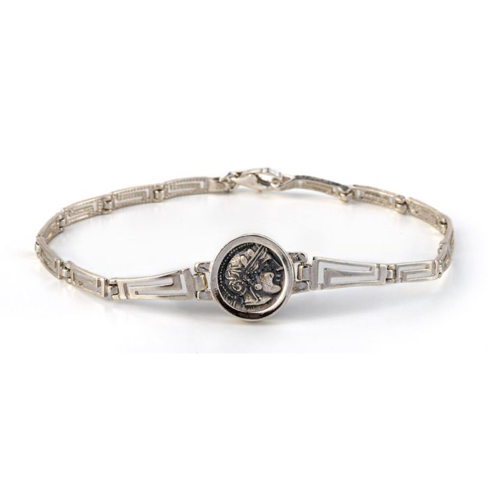 Goddess Athena Coin Bracelet – Sterling Silver 925 - Image 4