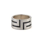Eternity Greek Key Ring - 925 Sterling Silver