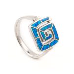 Meander Greek key Ring in Sterling Silver - Image 2