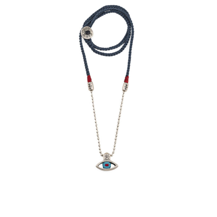 Babylonia Κολιέ Evil Eye – Linked Ασήμι 935 - Image 1