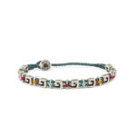 Babylonia Βραχιόλι Colorful Meander Links – Ασήμι 935