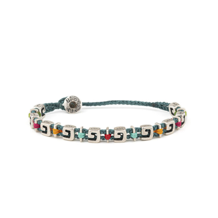 Babylonia Βραχιόλι Colorful Meander Links – Ασήμι 935 - Image 1
