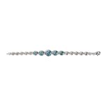 Spiral Bracelet - 925 Sterling Silver with Opal - Image 2