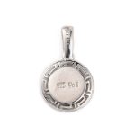 Blue Opal Silver Pendant - Meander - Image 2