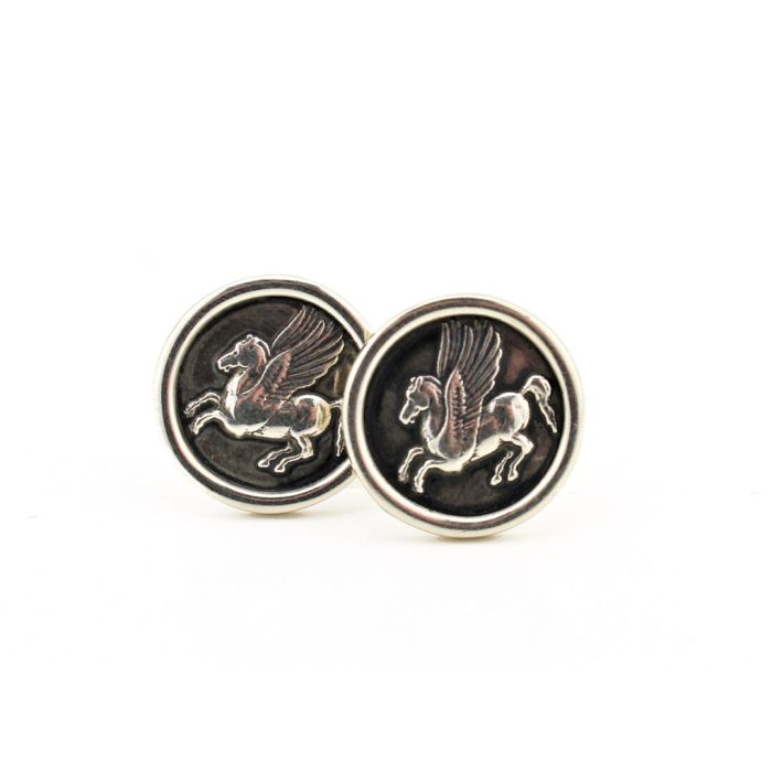 Pegasus Cufflinks - 925 Sterling Silver - Image 1