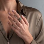 Δαχτυλίδι Θεά Αθηνά με Ροζέτες - 14Κ Χρυσό και Ασήμι 925 - Image 2