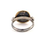 Goddess Athena Ring with Sapphires - 14K Gold and Sterling Silver - Image 2