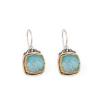 Gerochristo - Iris Earrings in Sterling Silver with Amazonite