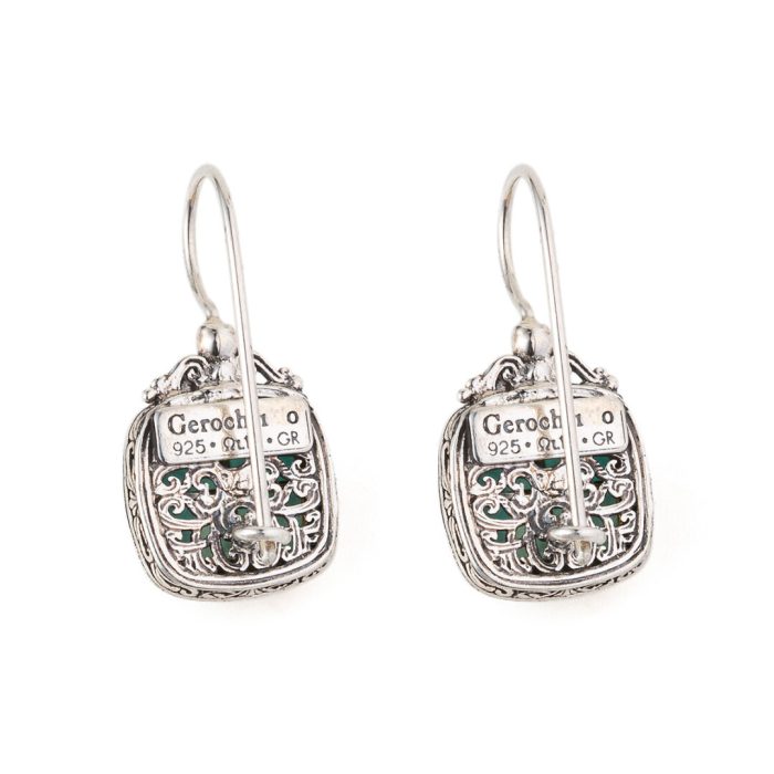 Gerochristo - Iris Earrings in Sterling Silver with Amazonite - Image 2
