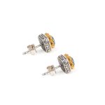 Gerochristo - Iris stud earrings with Turquoise Copper - Image 2
