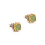 Gerochristo - Iris stud earrings with Turquoise Copper - Image 5