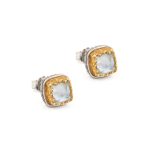 Gerochristo - Iris stud earrings with Turquoise Copper - Image 3