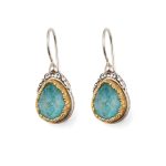 Gerochristo – Iris Earrings in Sterling Silver with Amazonite