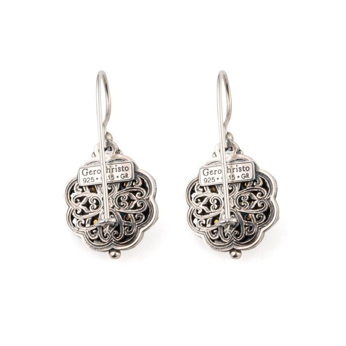 Gerochristo - Penelope earrings in Sterling Silver with Gemstones - Image 4