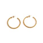 Small Hoop earrings in Gold plated silver 925 - Image 5