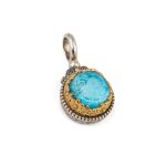 Gerochristo – Dione round pendant with Gemstones - Image 4
