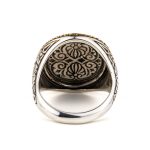 Theseus and the Minotaur Coin Ring Sterling Silver and Gold Plated - Image 3