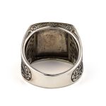 Rosette Ring in Sterling Silver and Gold Plated - Image 3