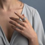 Δαχτυλίδι Vintage Ροζέτα – Οξειδωμένο Ασήμι & Μαργαριτάρι - Image 2