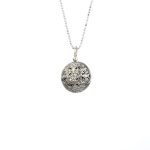 Gerochristo - Kallisto round pendant in oxidized silver 925 - Image 4