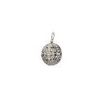 Gerochristo - Kallisto round pendant in oxidized silver 925 - Image 3
