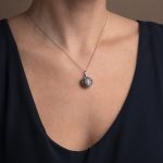 Gerochristo - Kallisto round pendant in oxidized silver 925 - Image 2