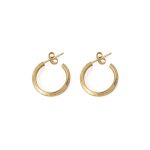 Meander Greek Key Hoop Earrings – 925 Sterling Silver and Gold Plated