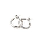 Meander Greek Key Hoop Earrings – 925 Sterling Silver and Gold Plated - Image 4