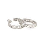 Sterling Silver 925 Greek Meander Earrings - Image 4