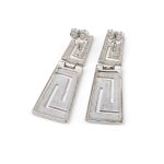 Sterling Silver Meander Stud Earrings - Image 3