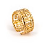 Meander Ring - 925 Sterling Silver and Gold Plated - Image 3