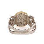 Amazonite Ring Spiral Ring - 18K Gold and 925 Sterling Silver - Image 4