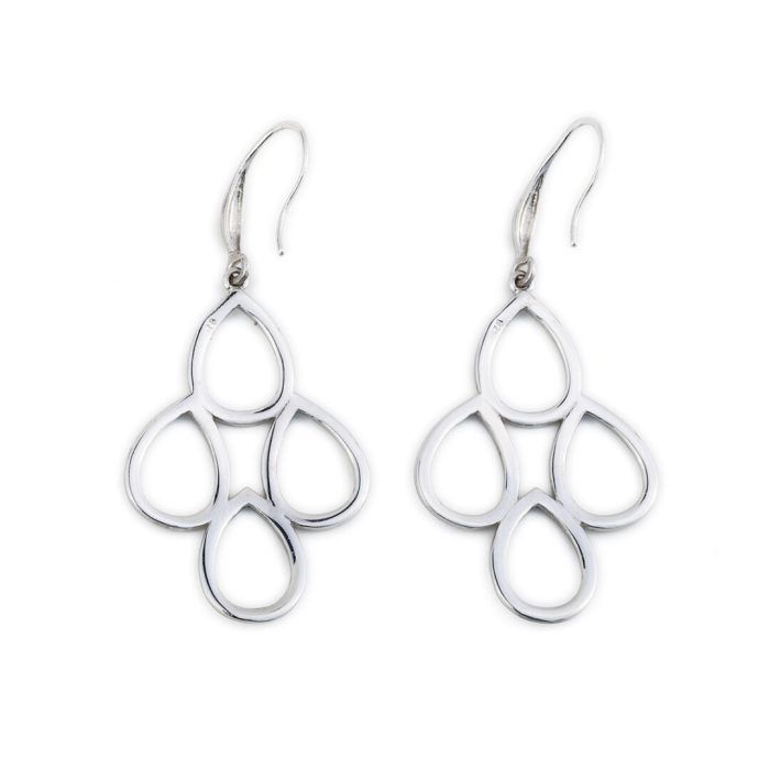 Circle of Life Dangle Earrings in Sterling Silver - Image 2