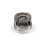 Byzantine Ring with Cross Sterling Silver - Yianni Jewelry - Image 2