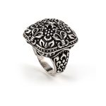 Byzantine Ring with Cross Sterling Silver - Yianni Jewelry - Image 3
