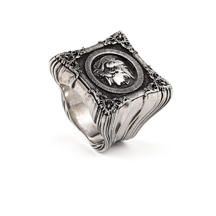 Goddess Athena Ring - 925 Sterling Silver - Image 5