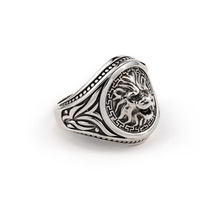 Lion’s Head Ring Sterling Silver- Yianni Jewelry - Image 5