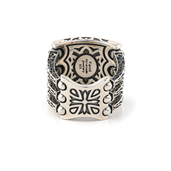 Byzantine Cross Ring Sterling Silver - Yianni Jewelry - Image 5