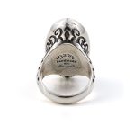 Oval Cross Ring Sterling Silver- Yianni Jewelry - Image 2