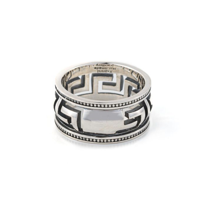 Meander Ring Sterling Silver - Yianni Jewelry - Image 4