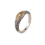 Erotokritos ring in 18K Gold and Sterling Silver - Image 2