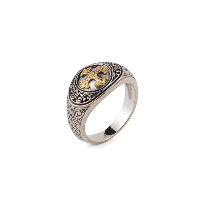 Symbol Ring in 18K Gold and Sterling Silver - Image 2