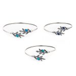 Olive Leaves Bracelet With Stones - Image 4
