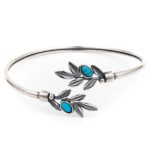 Olive Leaves Bracelet With Stones - Image 2
