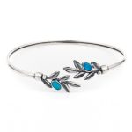 Olive Leaves Bracelet With Stones - Image 3